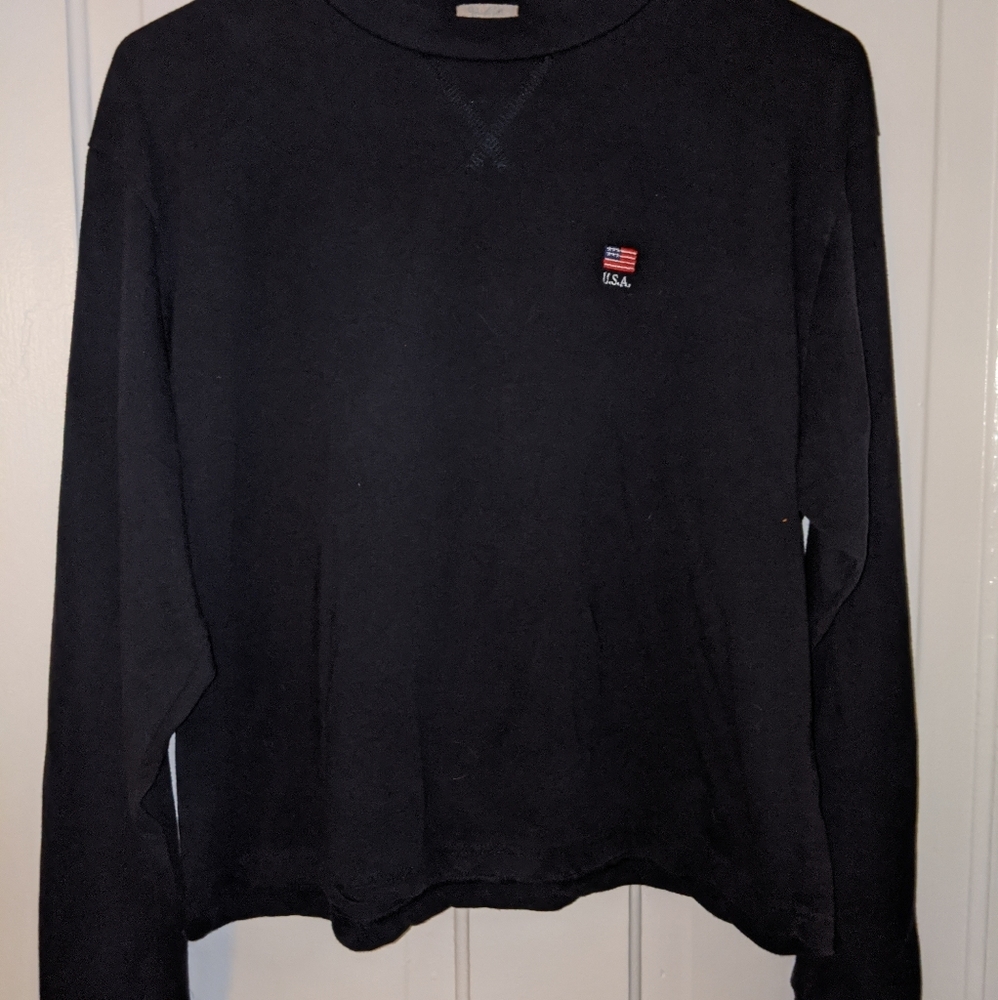 Navy Brandy Melville lightweight long sleeve shirt